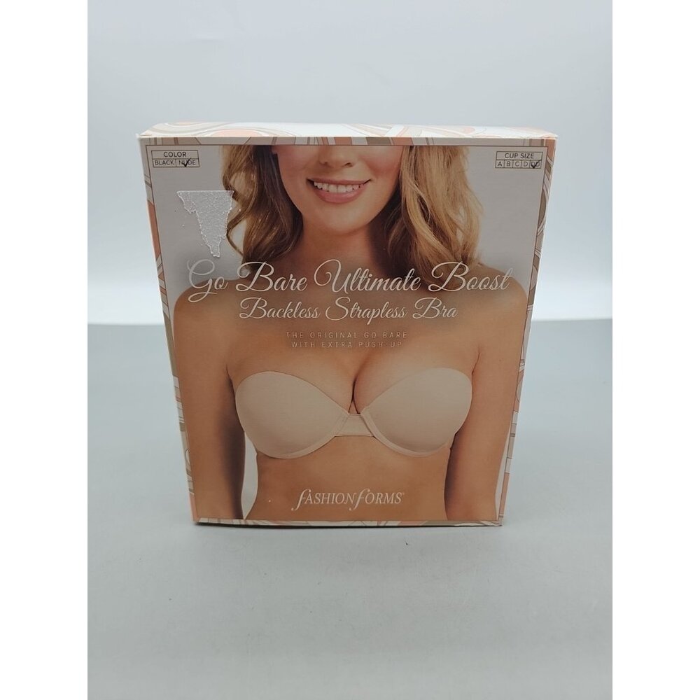 Fashion Forms Go Bare Ultimate Boost Bra cup size DD Nude